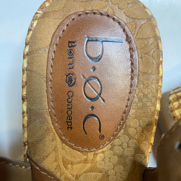 b.o.c. Tan Leather Cut-Out Sandals - Picture 6 of 6